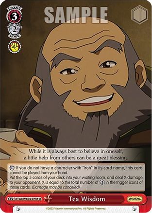 Tea Wisdom (b) (ATLA/WX04-073b U) - Avatar: The Last Airbender