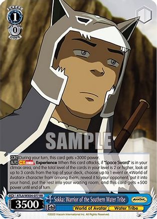 Sokka: Warrior of the Southern Water Tribe (ATLA/WX04-077 RR) - Avatar: The Last Airbender