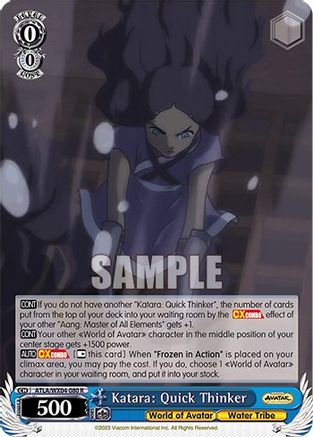 Katara: Quick Thinker (ATLA/WX04-080 R) - Avatar: The Last Airbender