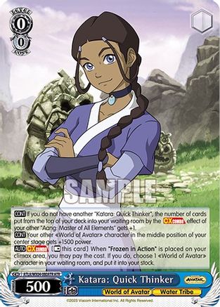 Katara: Quick Thinker (ATR) (ATLA/WX04-080ATR ATR) - Avatar: The Last Airbender