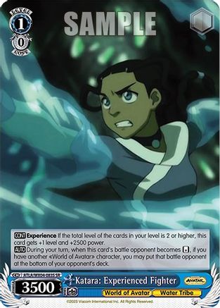 Katara: Experienced Fighter (SR) (ATLA/WX04-083S SR) - Avatar: The Last Airbender