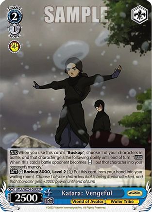 Katara: Vengeful (SR) (ATLA/WX04-084S SR) - Avatar: The Last Airbender