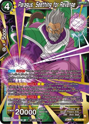 Paragus, Seething for Revenge (Championship Selection Pack 2023 Vol.2) (Gold-Stamped Silver Foil) (P-539) - Tournament Promotion Cards Foil