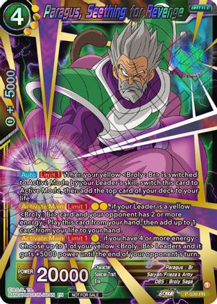Paragus, Seething for Revenge (Championship Selection Pack 2023 Vol.2) (Gold-Stamped Shatterfoil) (P-539) - Tournament Promotion Cards Foil