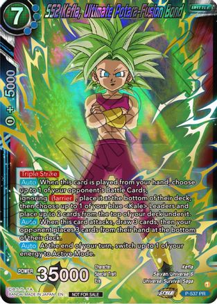 SS2 Kefla, Ultimate Potara-Fusion Bond (Championship Selection Pack 2023 Vol.2) (Gold-Stamped Shatterfoil) (P-537) - Tournament Promotion Cards Foil