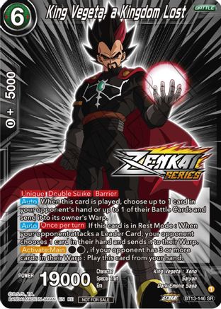 King Vegeta, a Kingdom Lost (Event Pack 12) (BT13-146) - Tournament Promotion Cards Foil