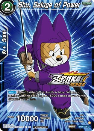 Shu, Deluge of Power (Event Pack 12) (DB1-036) - Tournament Promotion Cards Foil