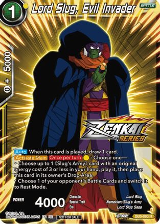 Lord Slug, Evil Invader (Event Pack 12) (DB3-093) - Tournament Promotion Cards Foil
