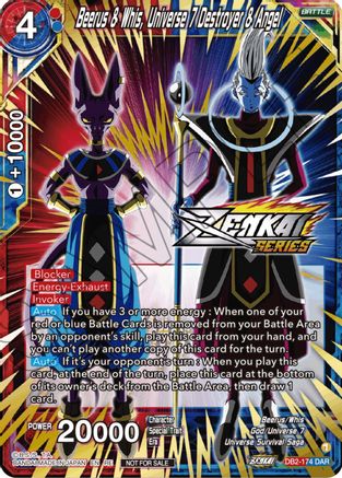 Beerus & Whis, Universe 7 Destroyer & Angel (Event Pack 12) (DB2-174) - Tournament Promotion Cards Foil