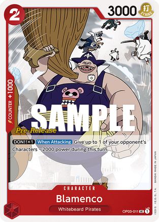 Blamenco (OP03-011) - Pillars of Strength Pre-Release Cards