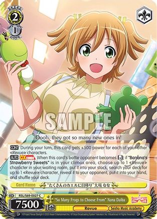 "So Many Frogs to Choose From" Nana Daiba (RSL/S69-E027 C) - Revue Starlight -Re LIVE-