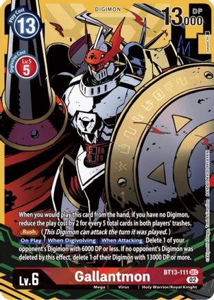 Gallantmon (Alternate Art) (BT13-111) - Versus Royal Knights Foil