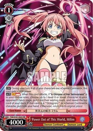 Power Out of This World, Milim (TSK/S101-E045 RR) - That Time I Got Reincarnated as a Slime Vol.3