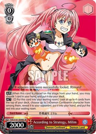 According to Strategy, Milim (SR) (TSK/S101-E048S SR) - That Time I Got Reincarnated as a Slime Vol.3