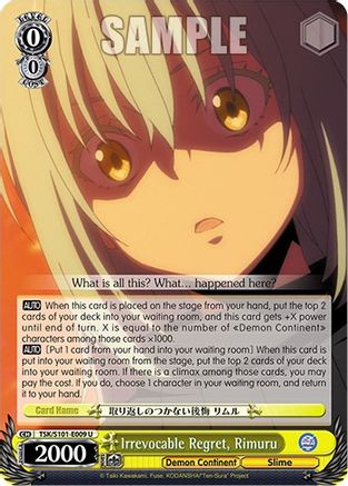 Irrevocable Regret, Rimuru (TSK/S101-E009 U) - That Time I Got Reincarnated as a Slime Vol.3
