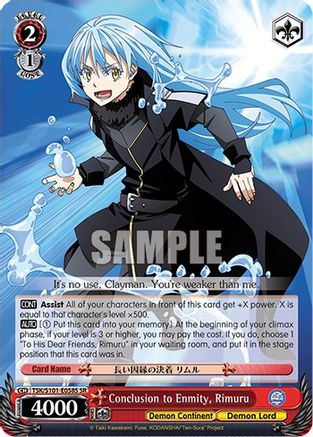 Conclusion to Enmity, Rimuru (SR) (TSK/S101-E058S SR) - That Time I Got Reincarnated as a Slime Vol.3