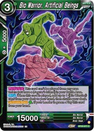 Bio Warrior, Artificial Beings (BT22-077) - Critical Blow