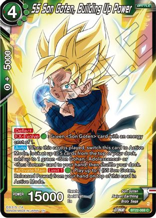 SS Son Goten, Building Up Power (BT22-069) - Critical Blow Foil