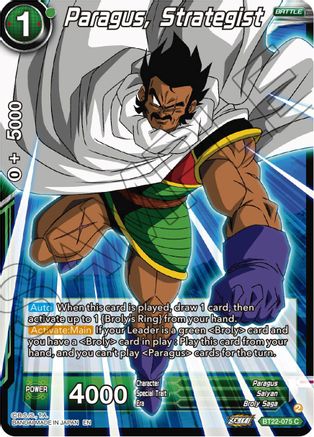 Paragus, Strategist (BT22-075) - Critical Blow Foil