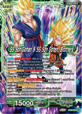 Son Goten // SS Son Gohan & SS Son Goten, Brothers (BT22-054) - Critical Blow