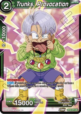 Trunks, Provocation (BT22-071) - Critical Blow Foil