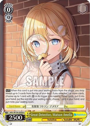 Great Detective, Watson Amelia (HOL/W104-E008 R) - hololive production Vol.2