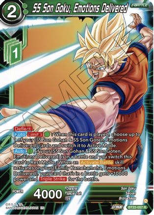 SS Son Goku, Emotions Delivered (BT22-057) - Critical Blow