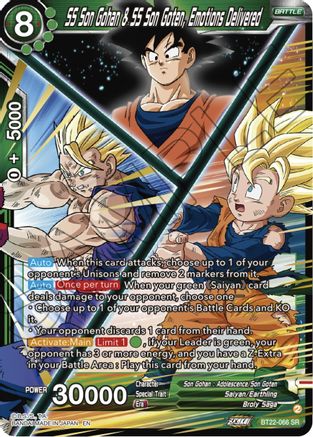 SS Son Gohan & SS Son Goten, Emotions Delivered (BT22-066) - Critical Blow Foil