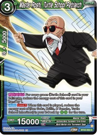 Master Roshi, Turtle school Patriarch (BT22-062) - Critical Blow Foil