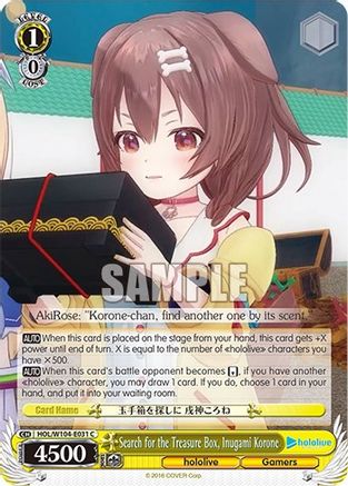 Search for the Treasure Box, Inugami Korone (HOL/W104-E031 C) - hololive production Vol.2