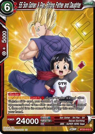 SS Son Gohan & Pan, Strong Father and Daughter (BT22-012) - Critical Blow Foil