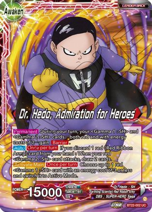 Dr. Hedo // Dr Hedo, Admiration for Heroes (BT22-002) - Critical Blow Foil