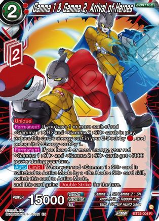 Gamma 1 & Gamma 2, Arrival of Heroes (BT22-004) - Critical Blow