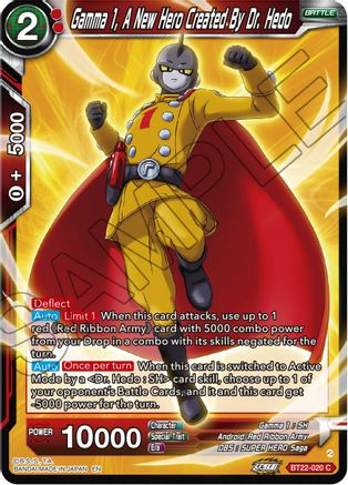 Gamma 1, A New Hero Created By Dr. Hedo (BT22-020) - Critical Blow