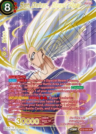 Son Gohan, Beast Roar (SPR) (BT22-009) - Critical Blow Foil