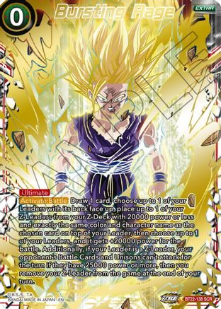Bursting Rage (BT22-138) - Critical Blow Foil