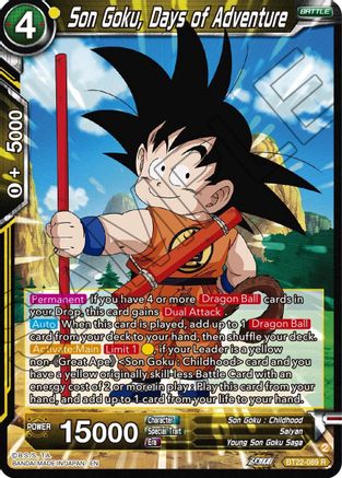 Son Goku, Days of Adventure (BT22-089) - Critical Blow