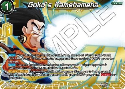 Goku's Kamehameha (BT22-086) - Critical Blow Foil