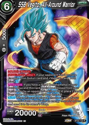 SSB Vegito, All-Around Warrior (BT22-122) - Critical Blow