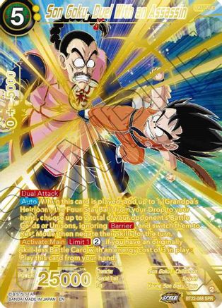 Son Goku, Duel With Assassin (SPR) (BT22-088) - Critical Blow Foil
