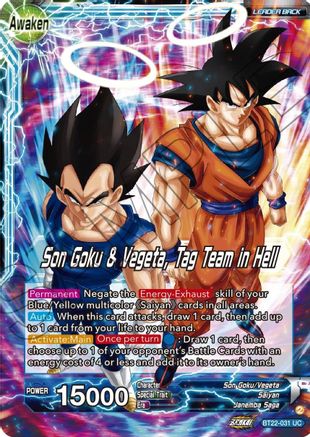 Son Goku // Son Goku & Vegeta, Tag Team in Hell (BT22-031) - Critical Blow Foil