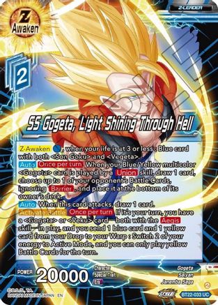 SS Gogeta, Light Shining Through Hell (BT22-033) - Critical Blow
