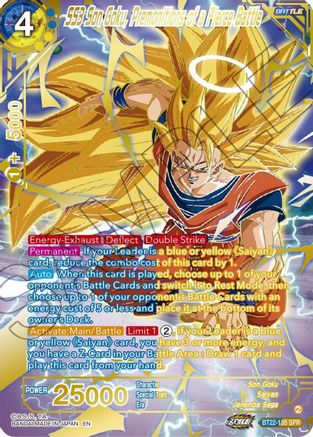 SS3 Son Goku, Premonitions of a Fierce Battle (SPR) (BT22-135) - Critical Blow Foil