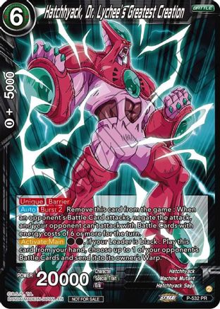 Hatchhyack, Dr. Lychee's Greatest Creation (Zenkai Series Tournament Pack Vol.5) (P-532) - Tournament Promotion Cards