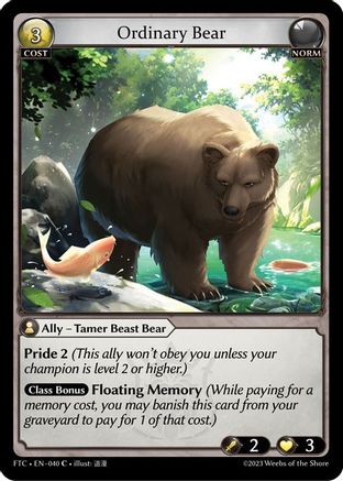 Ordinary Bear (040) - Fractured Crown