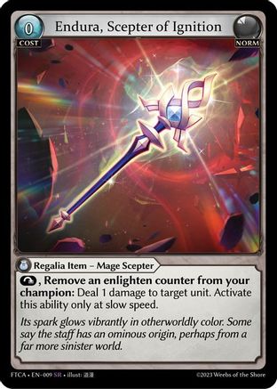 Endura, Scepter of Ignition (009) - Fractured Crown Foil