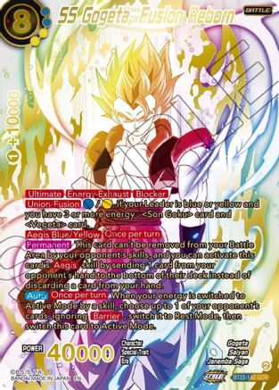 SS Gogeta, Fusion Reborn (GDR) (BT22-140) - Critical Blow Foil