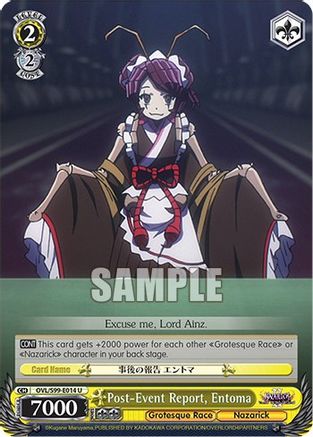 Post-Event Report, Entoma (OVL/S99-E014 U) - Nazarick: Tomb of the Undead Vol.2