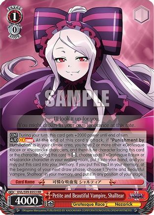 Petite and Beautiful Vampire, Shalltear (OVL/S99-E053 RR) - Nazarick: Tomb of the Undead Vol.2