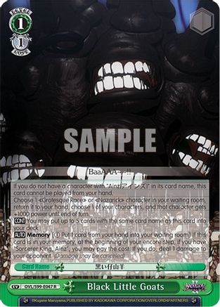 Black Little Goats (OVL/S99-E047 R) - Nazarick: Tomb of the Undead Vol.2